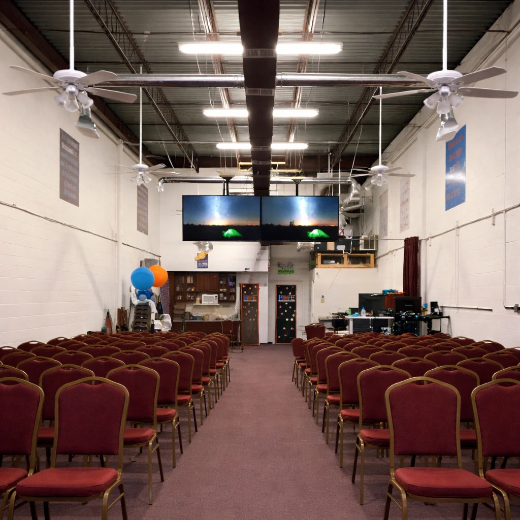 Commercial church TV mounting installation with clean presentation by Artesoft