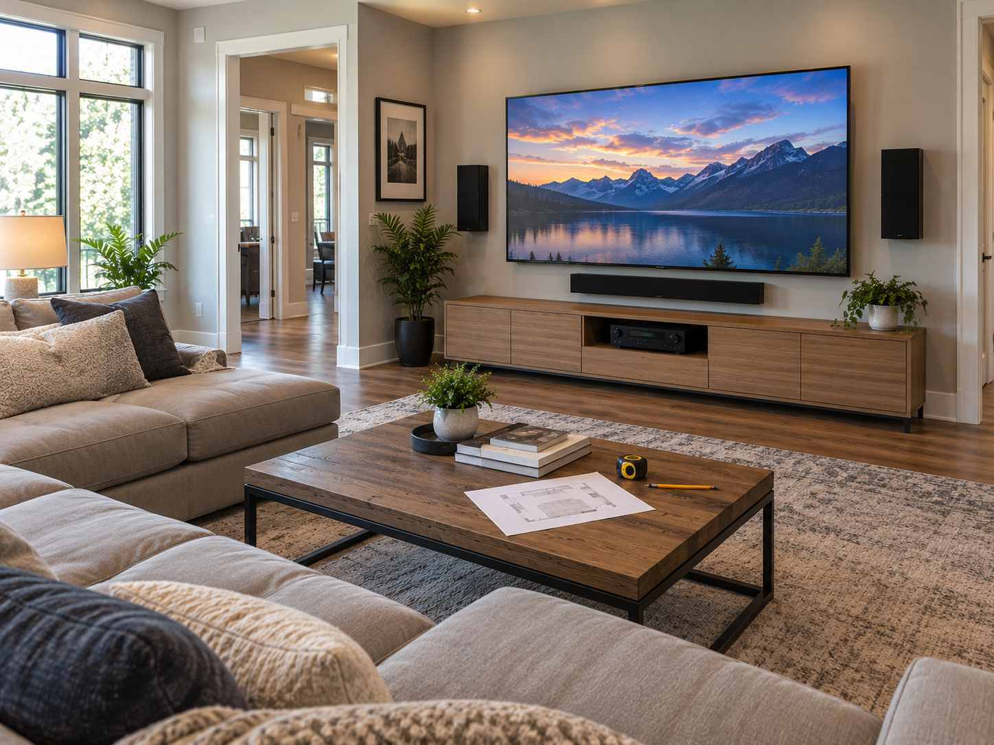 Media room planning concept